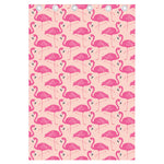 Pink Flamingo Pattern Print Curtain