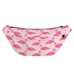 Pink Flamingo Pattern Print Fanny Pack