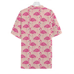 Pink Flamingo Pattern Print Hawaiian Shirt