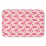 Pink Flamingo Pattern Print Indoor Door Mat