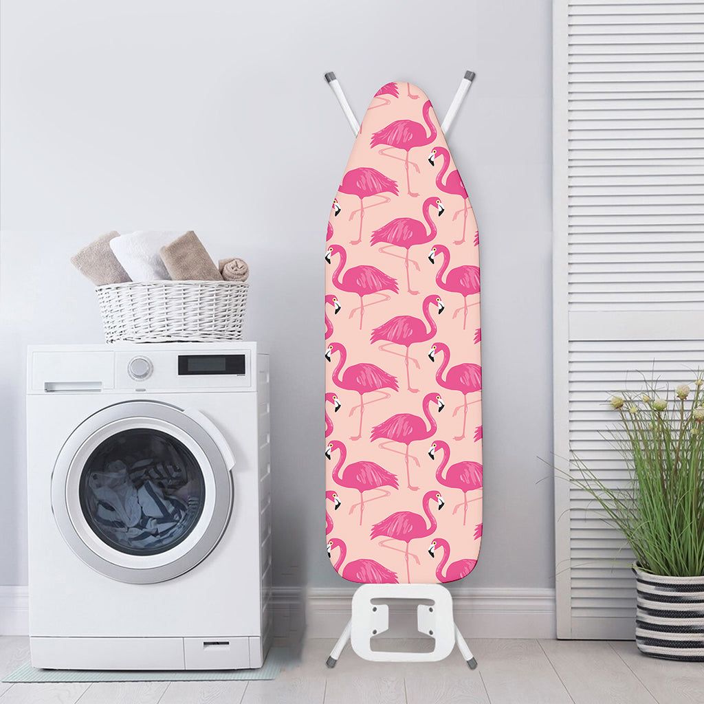 Pink Flamingo Pattern Print Ironing Board Cover