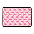Pink Flamingo Pattern Print Kitchen Mat