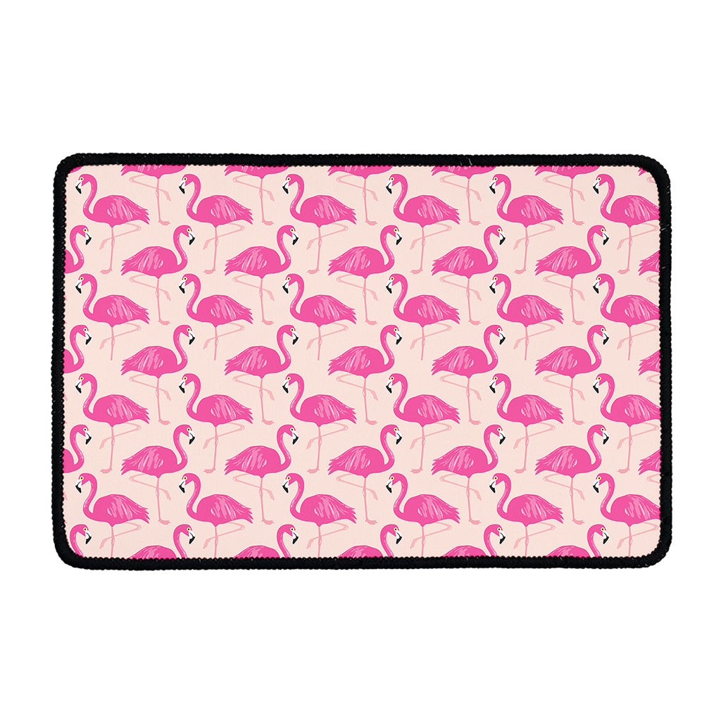 Pink Flamingo Pattern Print Kitchen Mat
