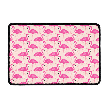 Pink Flamingo Pattern Print Kitchen Mat