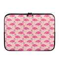 Pink Flamingo Pattern Print Laptop Sleeve
