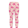 Pink Flamingo Pattern Print Men's leggings