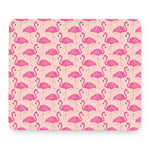 Pink Flamingo Pattern Print Mouse Pad