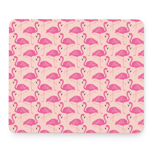 Pink Flamingo Pattern Print Mouse Pad