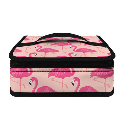Pink Flamingo Pattern Print Small Lunch Bag