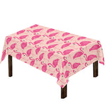Pink Flamingo Pattern Print Tablecloth