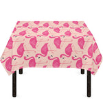 Pink Flamingo Pattern Print Tablecloth
