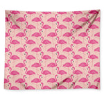 Pink Flamingo Pattern Print Tapestry