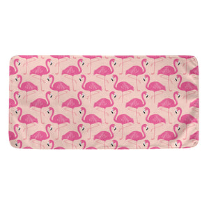 Pink Flamingo Pattern Print Towel