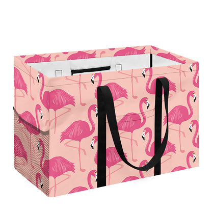 Pink Flamingo Pattern Print Utility Tote Bag