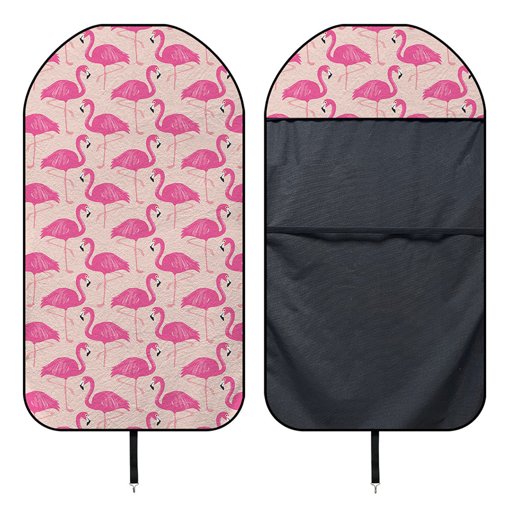 Pink Flamingo Pattern Print Waterproof Car Seat Cover