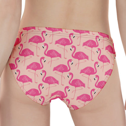 Pink Flamingo Pattern Print Women's Panties