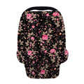 Pink Floral Flower Pattern Print Baby Seat Cover
