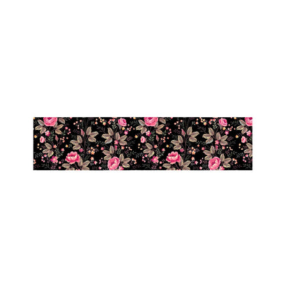 Pink Floral Flower Pattern Print Bed Runner
