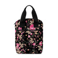 Pink Floral Flower Pattern Print Bible Tote Bag