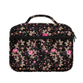 Pink Floral Flower Pattern Print Briefcase Bible Bag