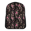 Pink Floral Flower Pattern Print Casual Backpack