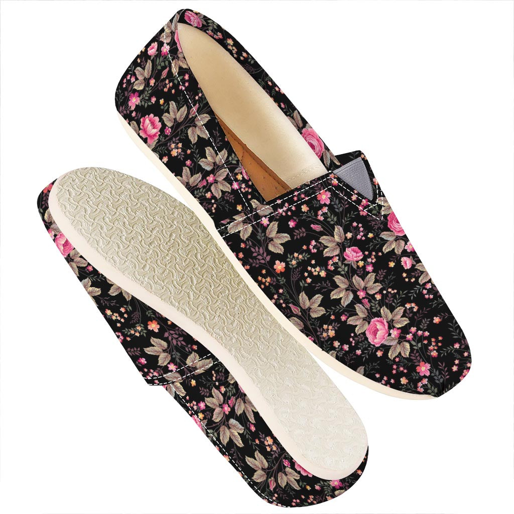 Pink Floral Flower Pattern Print Casual Shoes