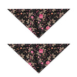 Pink Floral Flower Pattern Print Dog Bandana