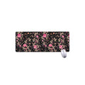 Pink Floral Flower Pattern Print Extended Mouse Pad