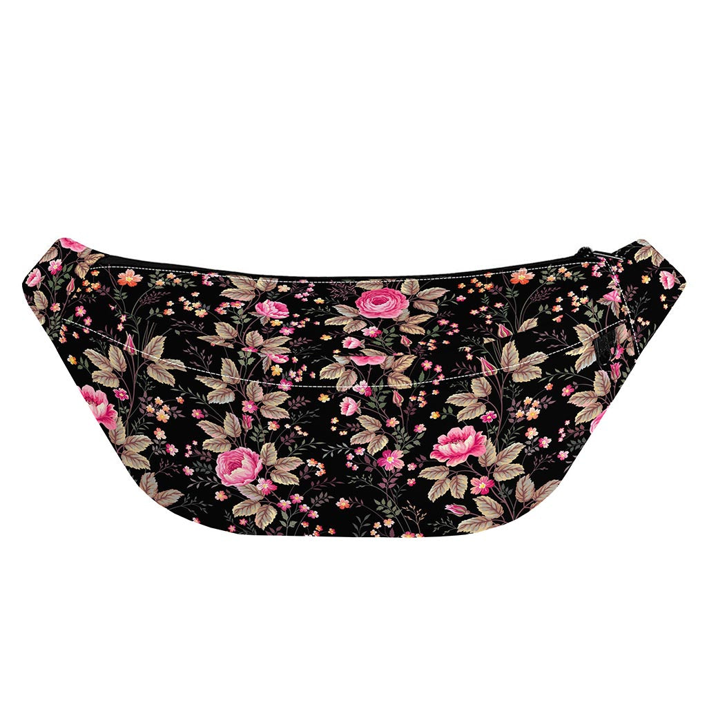 Pink Floral Flower Pattern Print Fanny Pack