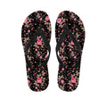 Pink Floral Flower Pattern Print Flip Flops