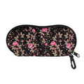 Pink Floral Flower Pattern Print Glasses Case