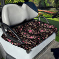 Pink Floral Flower Pattern Print Golf Cart Seat Cover