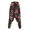 Pink Floral Flower Pattern Print Hammer Pants