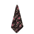 Pink Floral Flower Pattern Print Hand Towel