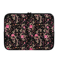 Pink Floral Flower Pattern Print Laptop Sleeve