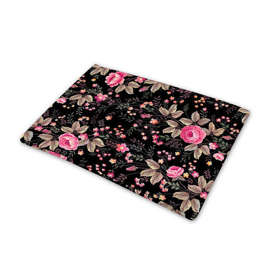 Pink Floral Flower Pattern Print Pet Cooling Mat Cover