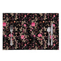 Pink Floral Flower Pattern Print Placemat