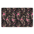 Pink Floral Flower Pattern Print Polyester Doormat
