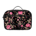 Pink Floral Flower Pattern Print Portable Lunch Bag