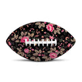 Pink Floral Flower Pattern Print Rugby Ball
