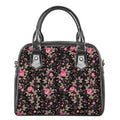 Pink Floral Flower Pattern Print Shoulder Handbag