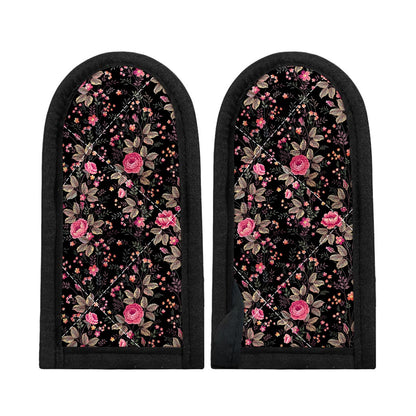 Pink Floral Flower Pattern Print Skillet Handle Cover