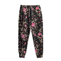 Pink Floral Flower Pattern Print Sweatpants