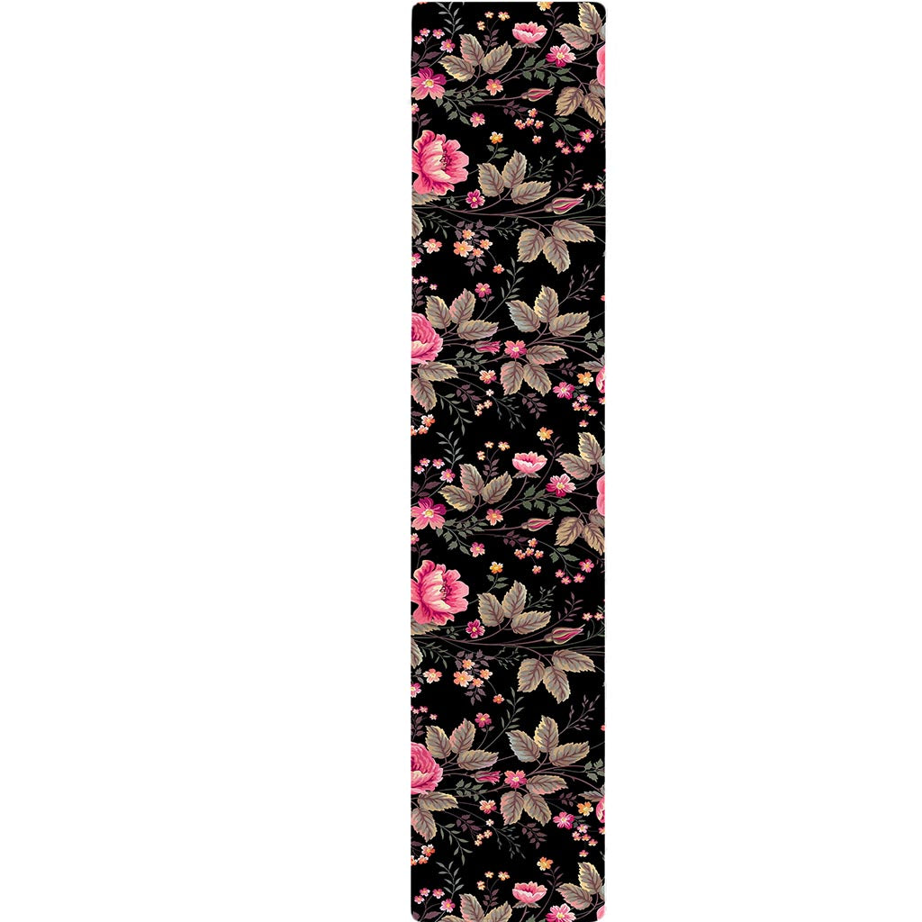 Pink Floral Flower Pattern Print Table Runner