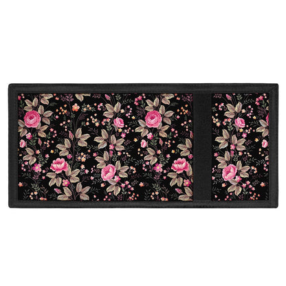Pink Floral Flower Pattern Print Trifold Wallet