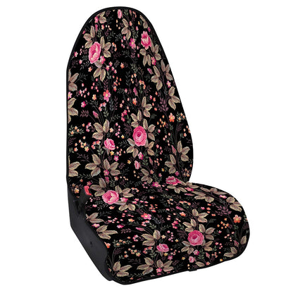 Pink Floral Flower Pattern Print Waterproof Car Seat Cover