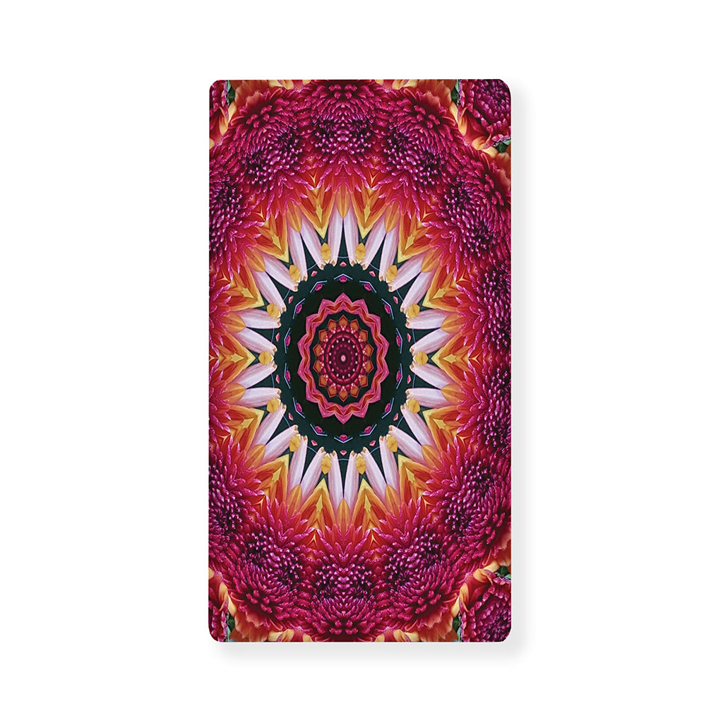 Pink Flower Kaleidoscope Print Baby Crib Sheet