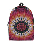 Pink Flower Kaleidoscope Print Backpack