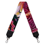 Pink Flower Kaleidoscope Print Bag Strap
