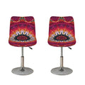 Pink Flower Kaleidoscope Print Bar Stool Covers